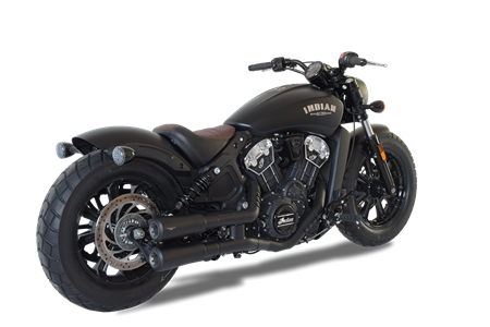 Picture of DUAL V2 BLACK CERAMIC SLIP ON FOR INDIAN SCOUT BOBBER SIXTY 2017-2023