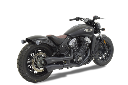 Picture of DUAL BLACK CERAMIC HYDROFORM SLIP-ON FOR INDIAN SCOUT SIXTY BOBBER
