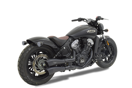 Picture of DUAL HYDROFORM BLACK CERAMIC SLIP ON FOR INDIAN SCOUT SIXTY BOBBER 2017-2023