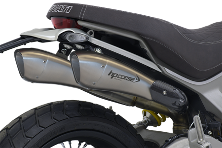 Picture of DUAL STEEL HYDROFORM-SHORT SLIP ON DUCATI SCRAMBLER 1100 2018-2019