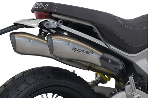 Picture of DUAL STEEL HYDROFORM-SHORT SLIP ON DUCATI SCRAMBLER 1100 2018-2019