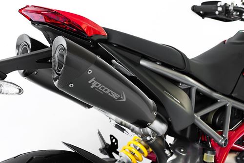 Picture of DUAL EVOXTREME 260 BLACK STEEL EXHAUST SYSTEM DUCATI HYPERMOTARD 950