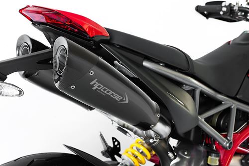 Immagine di DOPPIO TERMINALE EVOXTREME 260 BLACK ALTO DUCATI HYPERMOTARD 950 2019-20