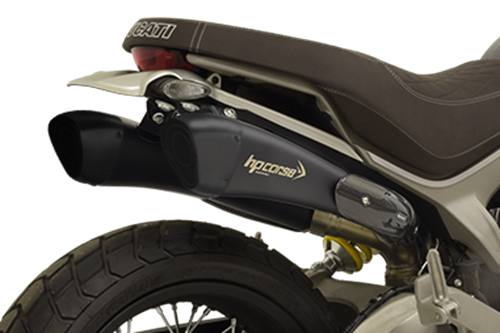 Picture of COPPIA SILENZIATORI HYDROFORM-SHORT BLACK CERAMIC DUCATI SCRAMBLER 1100 2018-2020 RACE