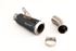 Immagine di TERMINALE GP-07 SINGOLO BASSO ACCIAIO NERO OPACO CERAKOTE BMW R NINET 2014-2016