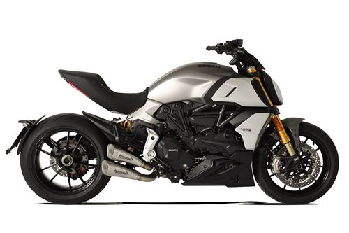 Picture of DUAL HYDROFORM SHORT R STEEL RACE SLIP ON FOR DUCATI DIAVEL 1260