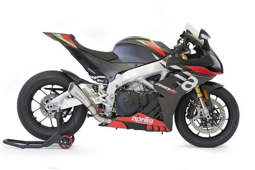 Picture of RACING STEEL HYDROFORM SHORT R SLIP ON APRILIA RSV4 17-20 TUONO V4 17-20