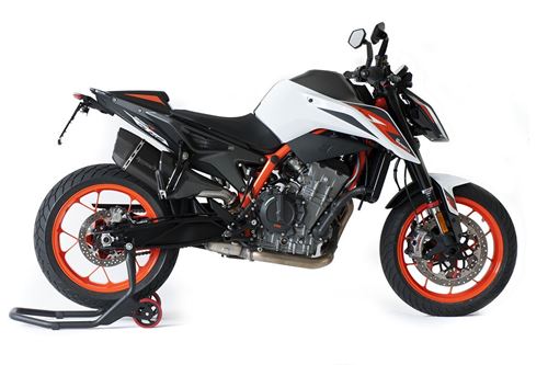 Immagine di TERMINALE SP-3 CARBON SHORT 230 BLACK CERAMIC PER KTM 890 DUKE 2020-2023