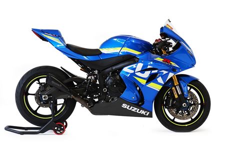 Picture of RACING HYDROFORM-SHORT R BLACK CERAMIC SLIP ON FOR SUZUKI GSX R 1000 2017-2020