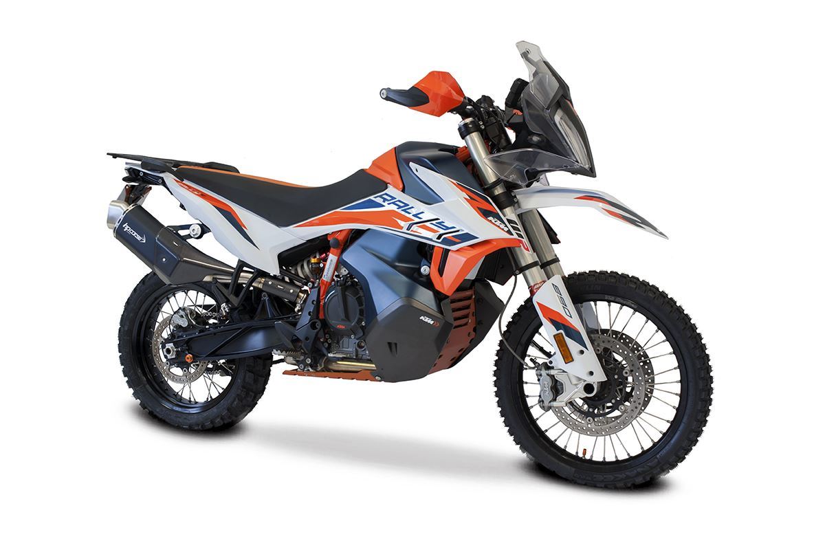 HP Corse. HP TERMINALE 4 TRACK R SHORT BLACK KTM 890 ADVENTURE EURO 5