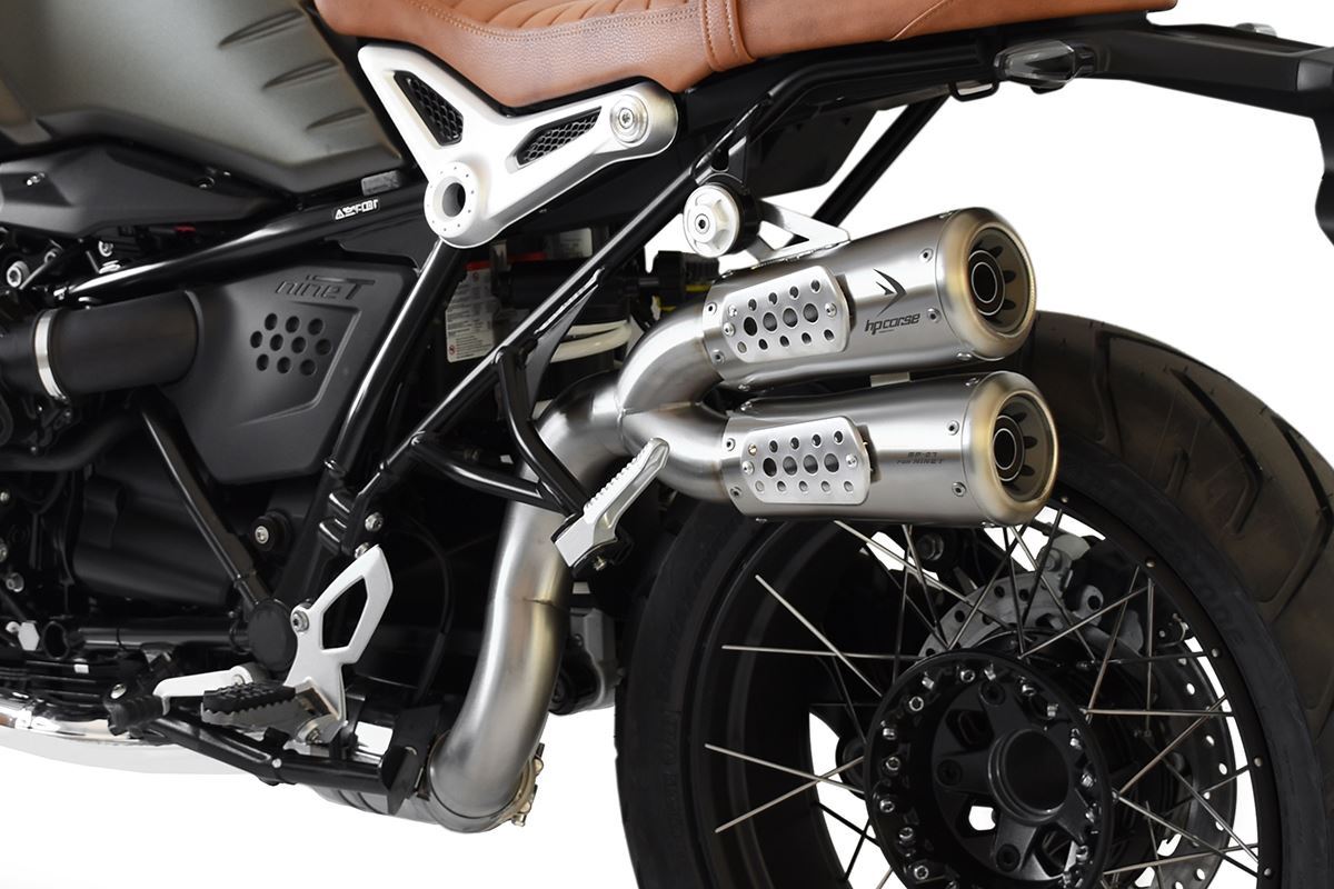 RnineT hp corse スリップオンマフラー HP Corse. DUAL STAINLESS STEEL GP-07 SLIP-ON BMW R nineT