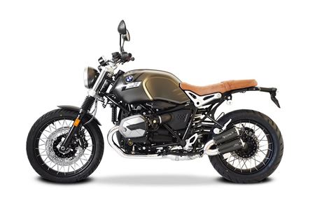 Picture of DUAL CERAKOTE BLACK STEEL GP-07 SLIP-ON BMW R nineT 2021-2024 (LOW-MOUNT)