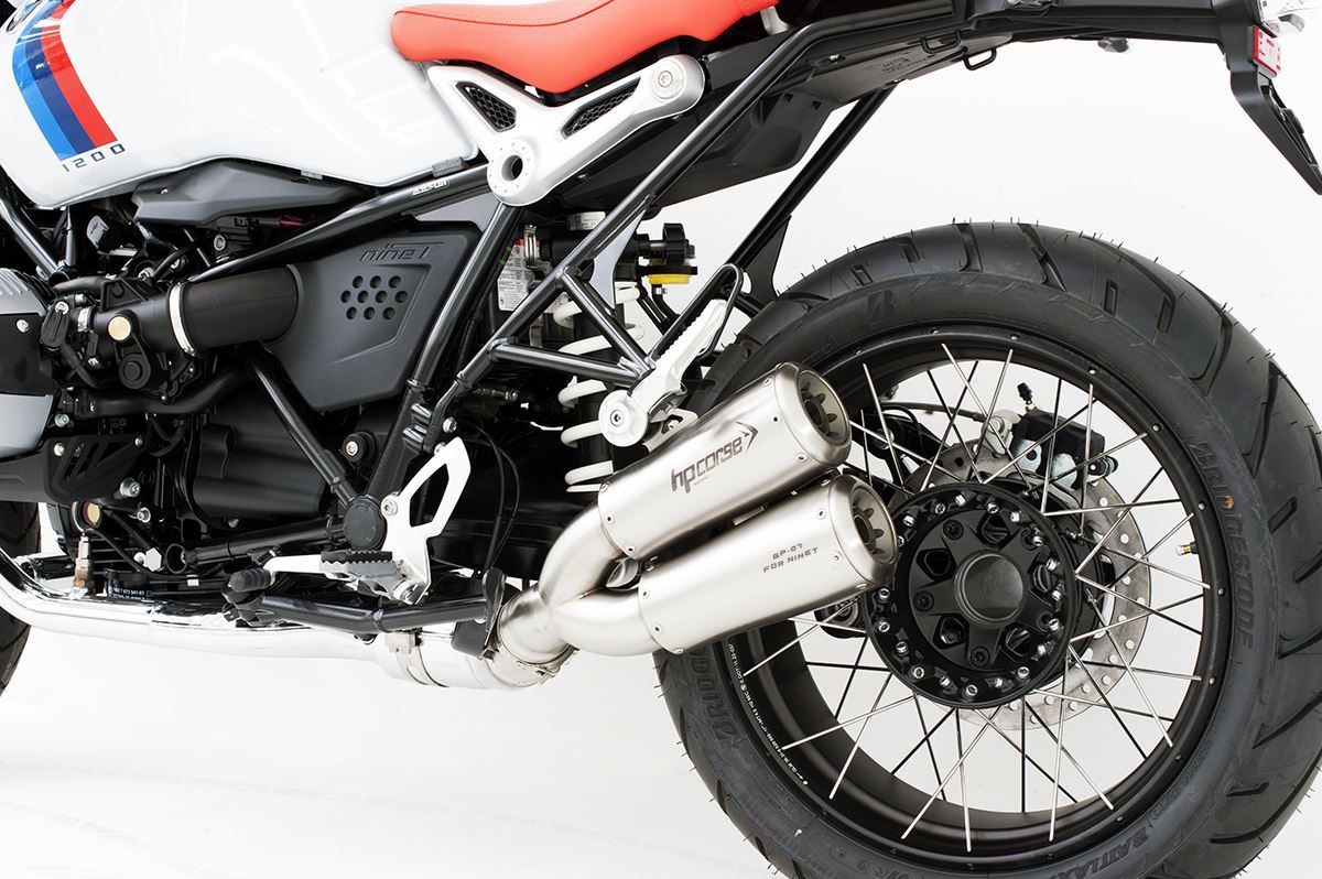 RnineT hp corse スリップオンマフラー 車検対応 BMW R NINE T 2021〜2024 スリップオンマフラー HP