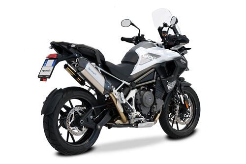 Picture of SPS CARBON 350 STAINLESS STEEL SLIP ON FOR TRIUMPH TIGER 1200 GT RALLY 2022-2024