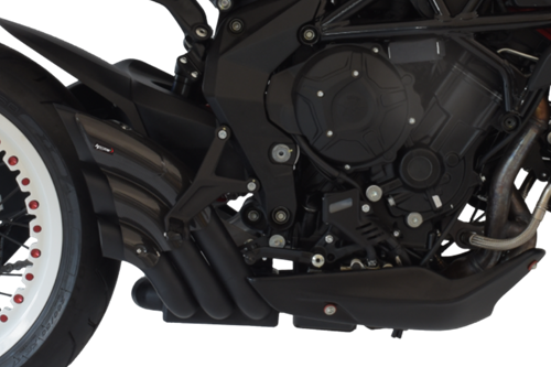 Immagine di HYDROTRE BLACK CERAMIC CANNE VUOTE COVER CARBONIO MV AGUSTA DRAGSTER 800>2016