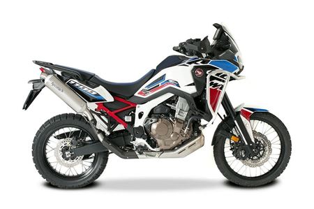 Immagine di SILENZIATORE SP-1 350 IN TITANIO A PASSAGGIO ALTO PER HONDA CRF1100L AFRICA TWIN 2020-2024