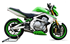 Immagine di TERMINALE HYDROFORM ACCIAIO SATINATO KAWASAKI ER-6N ER-6F VERSYS 2005-11