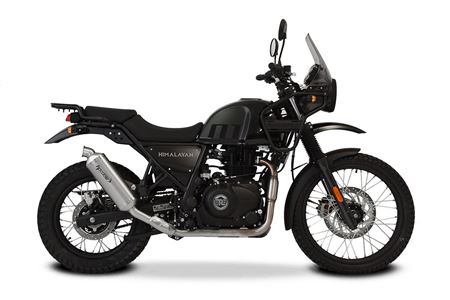 Picture of ROYAL ENFIELD HIMALAYAN 411 2017-20 SP-1 SHORT TITANIUM SLIP ON EXHAUST