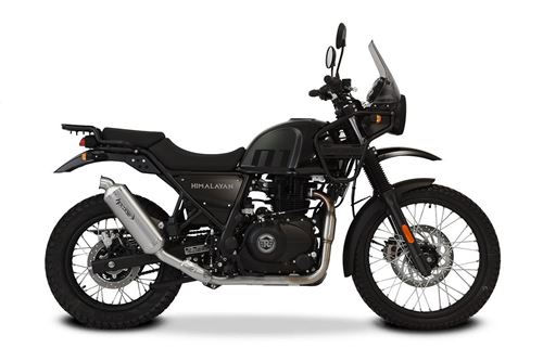 Picture of ROYAL ENFIELD HIMALAYAN 411 2017-20 SP-1 SHORT TITANIUM SLIP ON EXHAUST