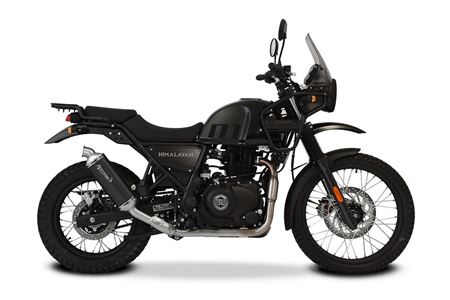 Picture of SP-1 SHORT BLACK STEEL RACING SLIP ON ROYAL ENFIELD HIMALAYAN 411 -20