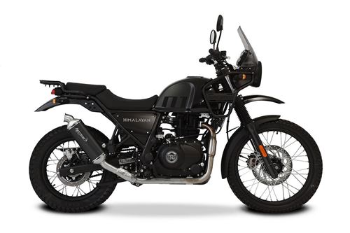 Picture of SP-1 SHORT BLACK STEEL RACING SLIP ON ROYAL ENFIELD HIMALAYAN 411 -20