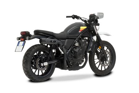 Immagine di TERMINALE SINGOLO ALTO HYDROFORM RS BLACK HONDA CL 500 2024-2025